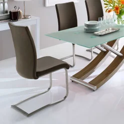 Wohnen Swingstuhl Albin in Braun (2er Set)