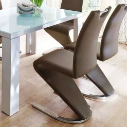 Wohnen Swingstuhl Vivo in Braun (2er Set)