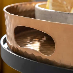 Wohnen Tablett Beistelltische in Gold - Jucaras (zweiteilig)