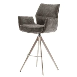 Wohnen Taschenfederkern-Barstühle mit Armlehnen - Swanda (2er Set)