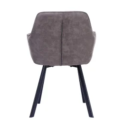 Wohnen Küchenstühle|Esszimmerstühle*Taupe Esstischstuhl mit Armlehnen - Arvita (2er Set)