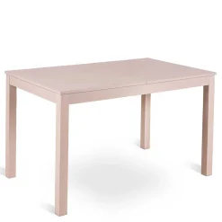 Wohnen Taupefarbener Esstisch mit 2 Einlegeplatten Bino aus Holz teilmassiv