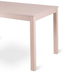 Wohnen Taupefarbener Esstisch mit 2 Einlegeplatten Bino aus Holz teilmassiv