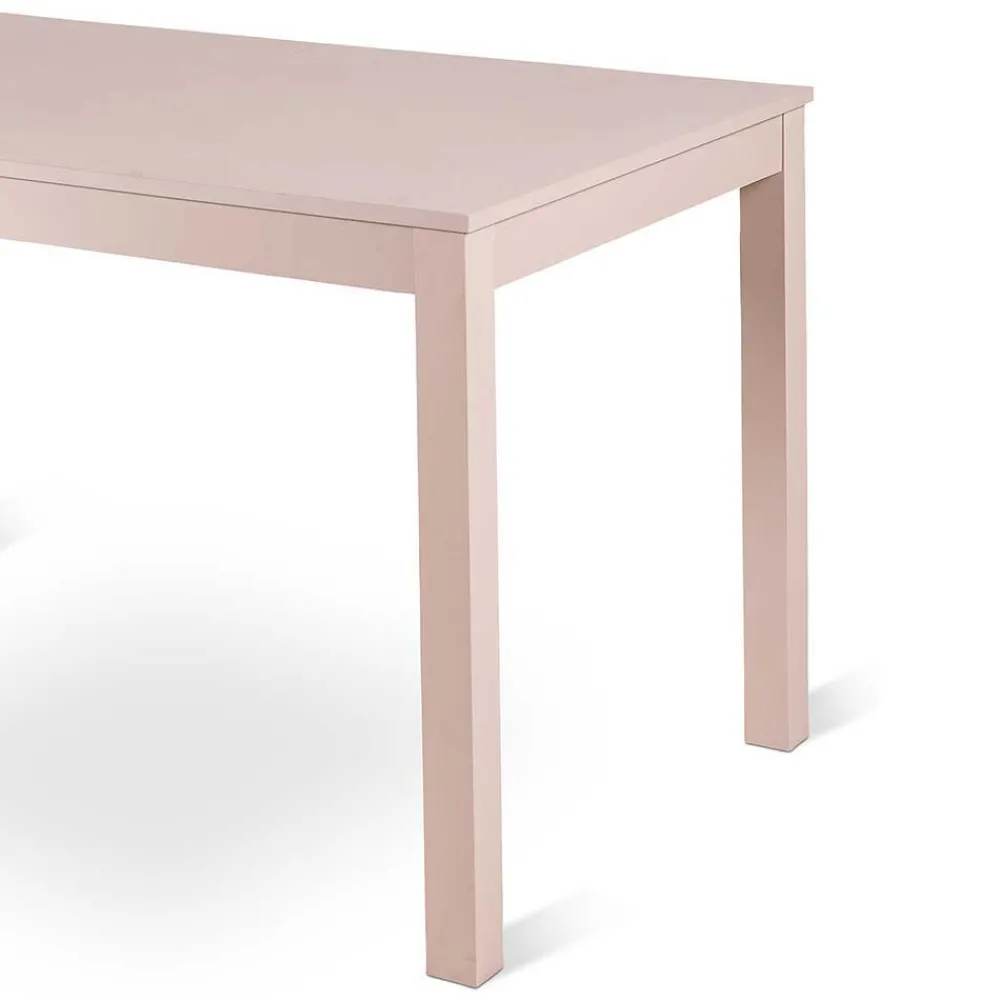 Wohnen Taupefarbener Esstisch mit 2 Einlegeplatten Bino aus Holz teilmassiv