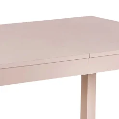 Wohnen Taupefarbener Esstisch mit 2 Einlegeplatten Bino aus Holz teilmassiv