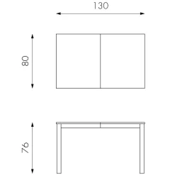 Wohnen Taupefarbener Esstisch mit 2 Einlegeplatten Bino aus Holz teilmassiv