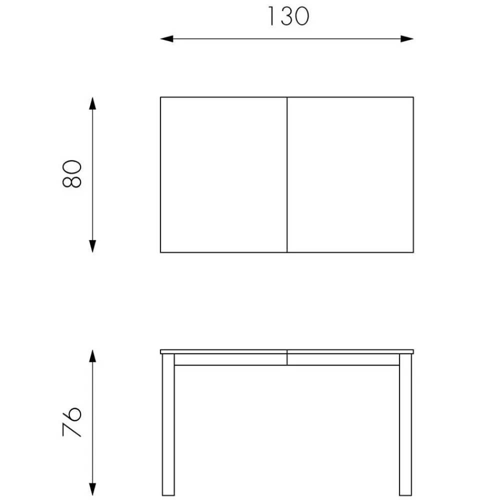 Wohnen Taupefarbener Esstisch mit 2 Einlegeplatten Bino aus Holz teilmassiv