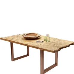 Wohnen Designermöbel*Teak Altholz Tisch mit U-Gestell - Montesa