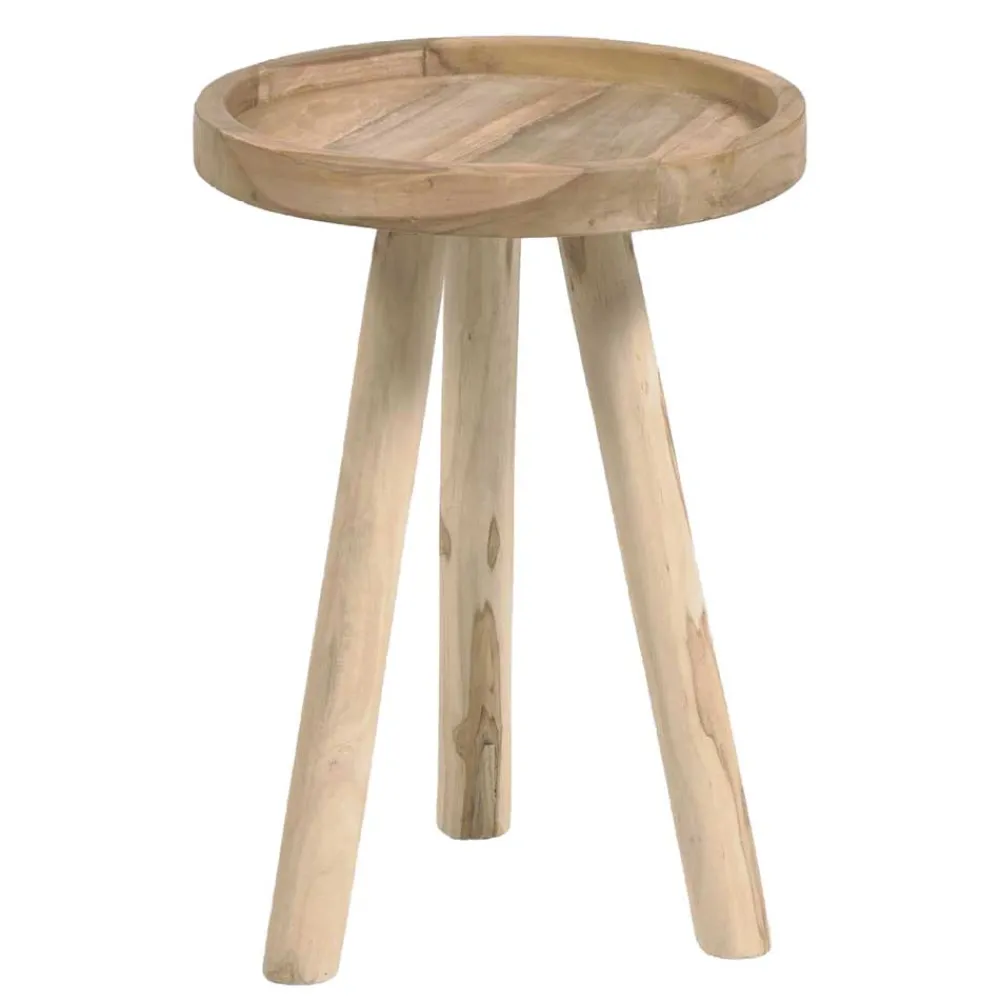 Wohnen Massivholzmöbel|Esszimmertische*Teak Couchtisch mit Drei-Bein-Gestell - Marcel
