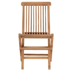 Kinder Wohnen Teak Kinderstühle mit 33 cm Sitzhöhe - Almente (2er Set)