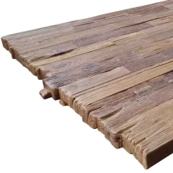 Wohnen Teak Recyclingholz Tisch mit X Füßen - Omegon