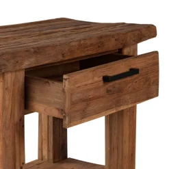 Wohnen Naturholzmöbel|Designermöbel*Teak Telefontisch Ragista aus Recyclingholz massiv