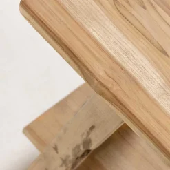 Wohnen Schuhschränke*Teakholz Bank mit Ablageboden - Romitella