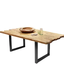 Wohnen Teakholz Esstisch aus rustikalem Recyclingholz - Aranon