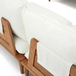 Wohnen Teakholz Lounge modular & 2 Couchtische - Palm (sechsteilig)