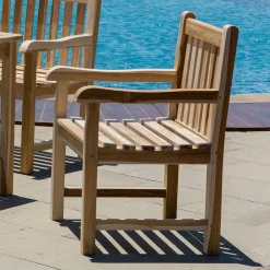 Wohnen Terrassenmöbel|Teakholz-Gartenmöbel*Teakholz Möbelset für den Garten - Klahuma (fünfteilig)