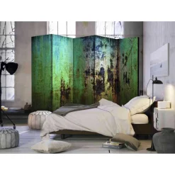 Wohnen Wohnzimmer-Regale|Paravents*5-teiliger Paravent Shabby Chic Metall - Livela