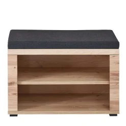 Wohnen Teilmassive Schuhbank mit zwei Fächern - Latenda