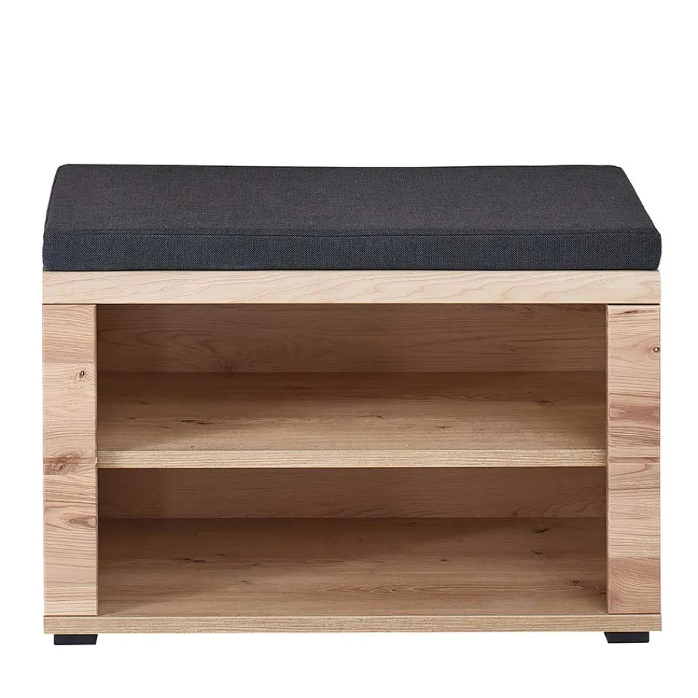 Wohnen Teilmassive Schuhbank mit zwei Fächern - Latenda