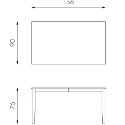 Wohnen Teilmassiver Ausziehtisch Esche Cibiao in 2 Größen