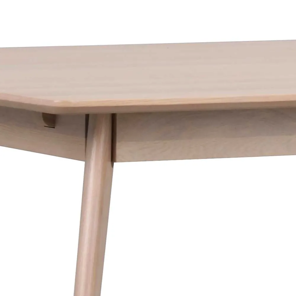 Wohnen Teilmassiver White Wash Tisch in Eiche - Navassa