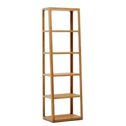 Wohnen Naturholzmöbel|Massivholzmöbel*Teilmassives Regal mit fünf offenen Fächern - Mercana