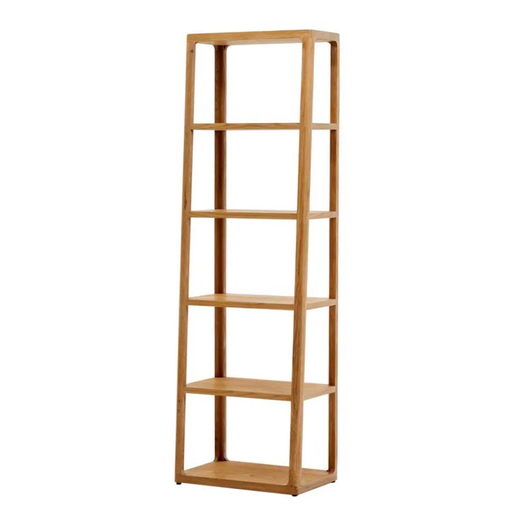 Wohnen Naturholzmöbel|Massivholzmöbel*Teilmassives Regal mit fünf offenen Fächern - Mercana