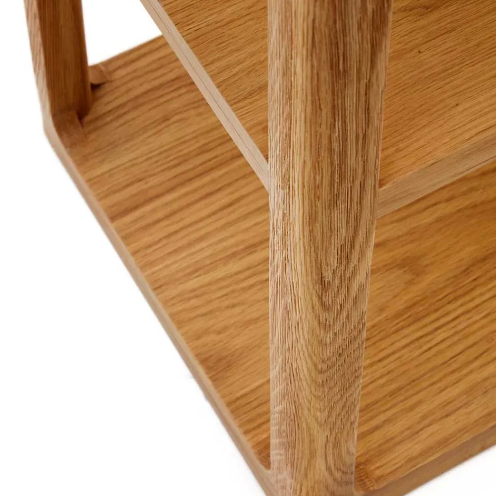 Wohnen Naturholzmöbel|Massivholzmöbel*Teilmassives Regal mit fünf offenen Fächern - Mercana