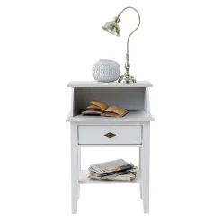 Wohnen Telefonschrank Satumare in Weiß