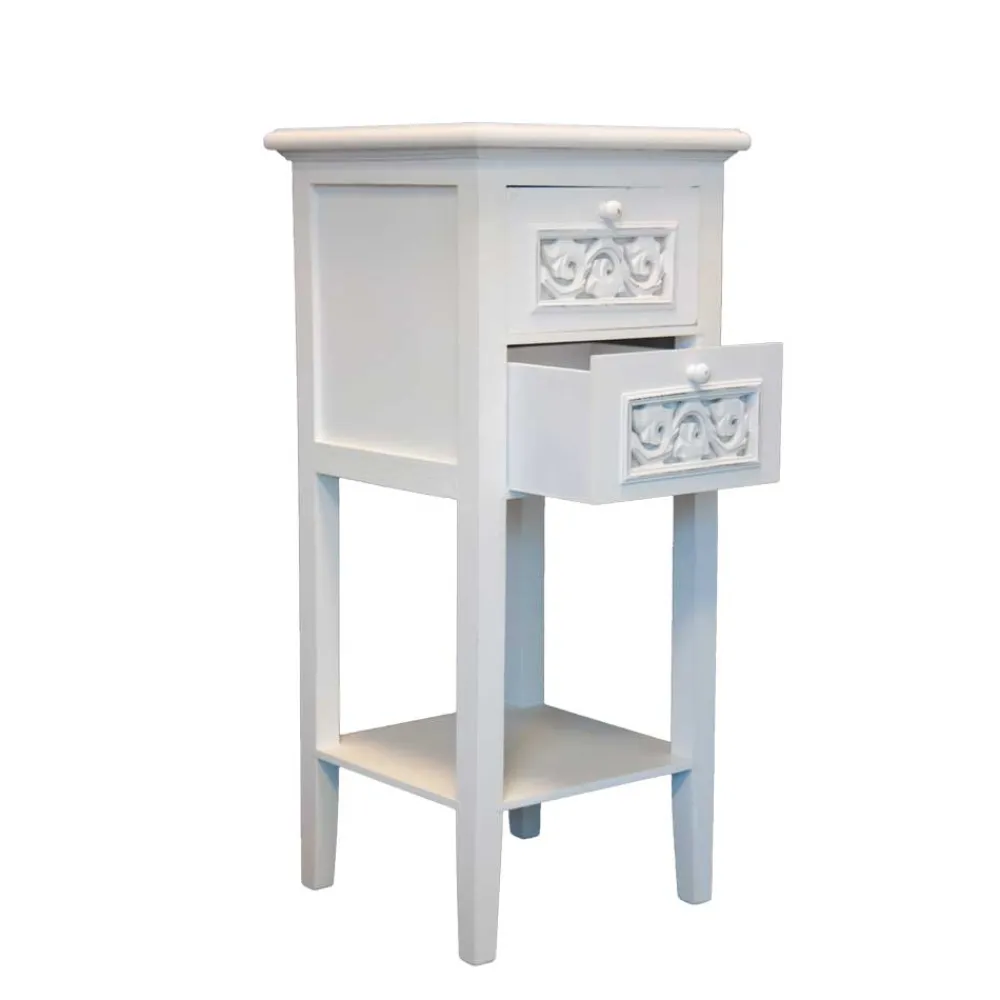 Wohnen Shabby Chic Möbel|Telefontische*Telefontisch Diamona in Weiß