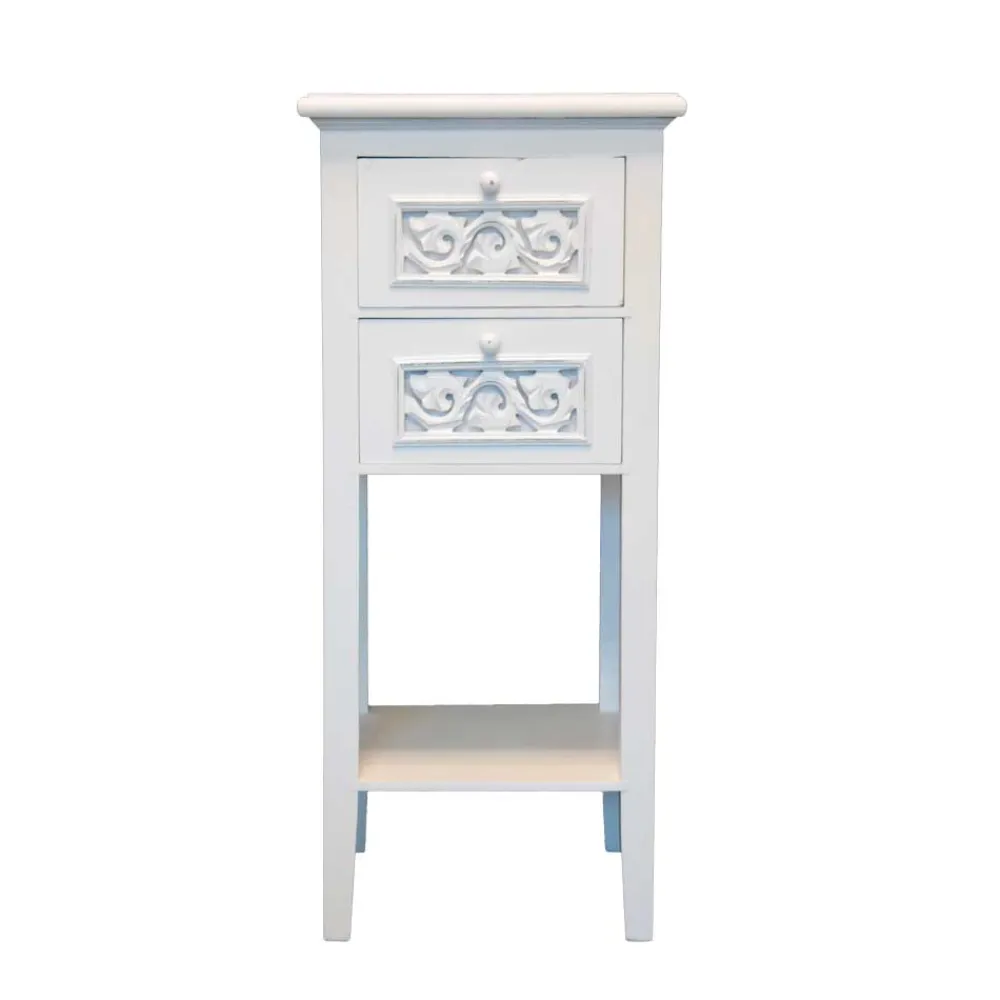 Wohnen Shabby Chic Möbel|Telefontische*Telefontisch Diamona in Weiß