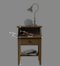 Wohnen Telefontische*Telefontisch Piatra aus Kiefer teilmassiv