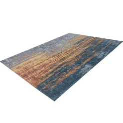 Wohnen Vintage Möbel|Teppiche*Teppich abstrakt in Beige Blau gemustert - Wales