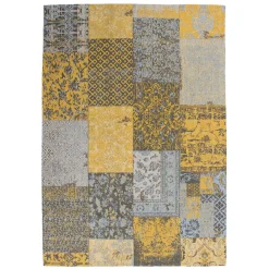 Wohnen Teppich im Muster Patchwork Look in Gold - Arideon