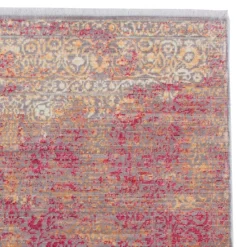 Wohnen Vintage Möbel|Teppiche*Teppich in Rot und Beige abstrakt - Lergavano