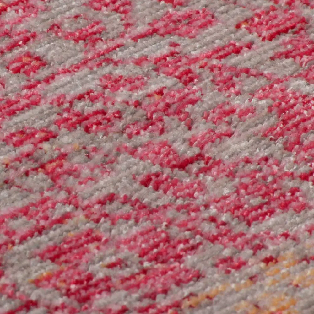 Wohnen Vintage Möbel|Teppiche*Teppich in Rot und Beige abstrakt - Lergavano