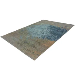 Wohnen Vintage Möbel|Teppiche*Teppich in Taupe und Blau - Crespa