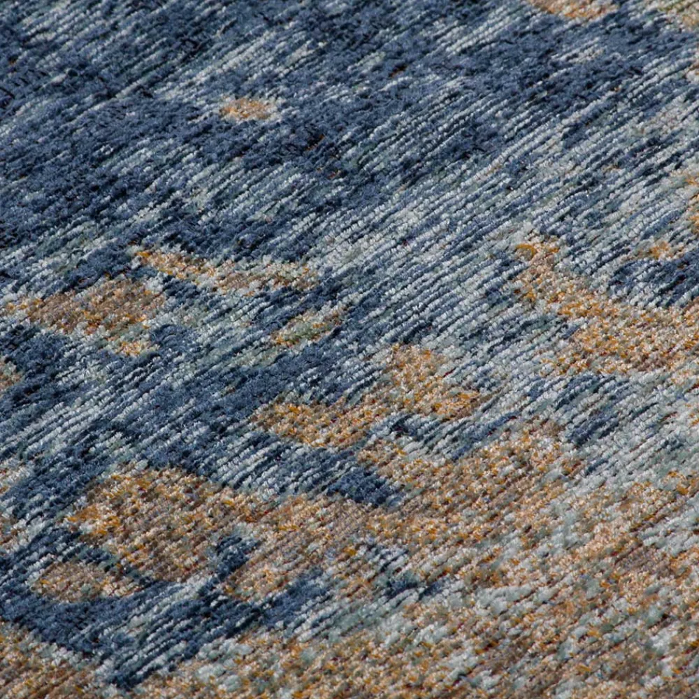 Wohnen Vintage Möbel|Teppiche*Teppich in Taupe und Blau - Crespa