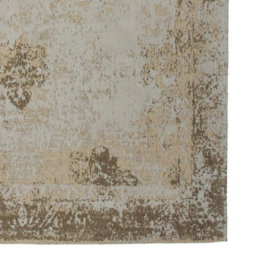 Wohnen Teppich in Vintage Used Optik - Beige & Hellbraun - Lurymia