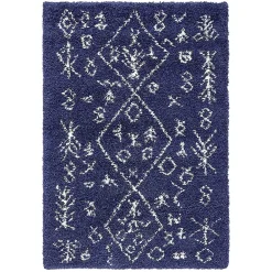 Wohnen Teppiche*Teppich Läufer im Ethno Design in Blau - Avior