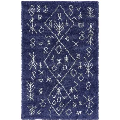 Wohnen Teppiche*Teppich Läufer im Ethno Design in Blau - Avior