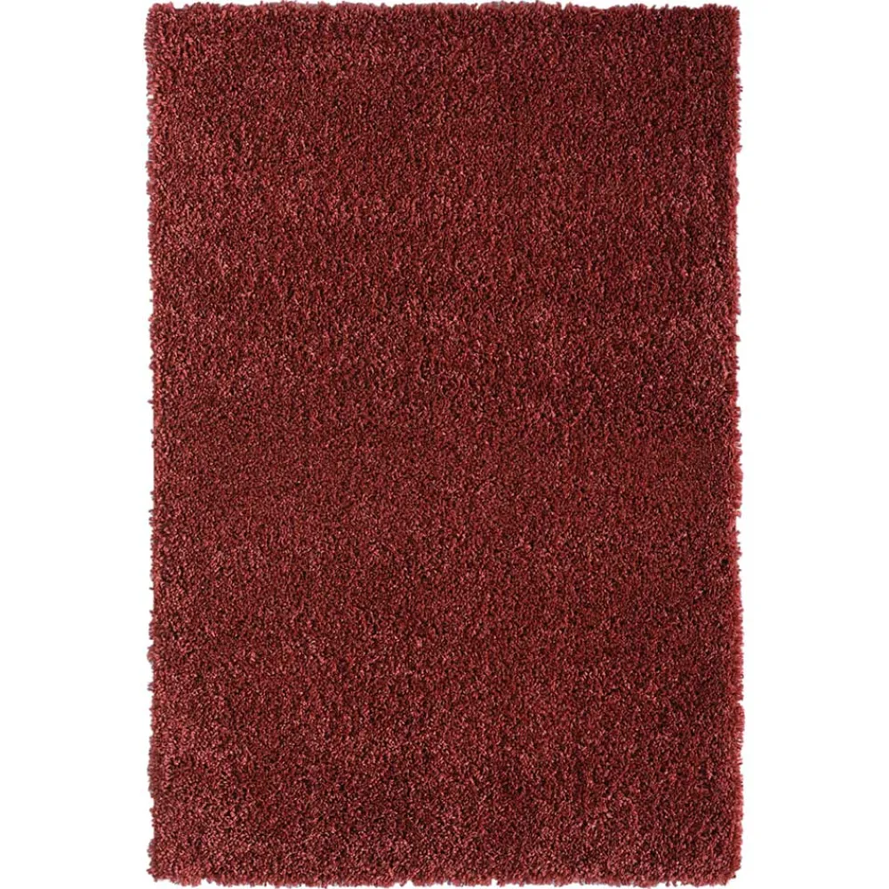 Wohnen Teppiche*Teppich Läufer in Dunkelrot Hochflor - Carina