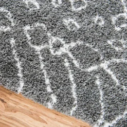 Wohnen Skandinavische Möbel*Teppich Läufer mit abstraktem Muster - Hochflor - Cazryn