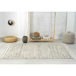 Wohnen Teppiche*Teppich mit Fransen an den kurzen Seiten - Maico