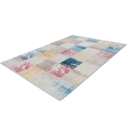 Wohnen Teppiche*Teppich mit Quadratmuster mehrfarbig - Carmian