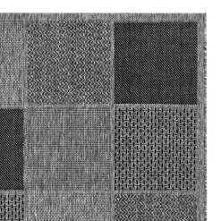 Wohnen Teppiche*Teppich mit Quadratmuster in Silbergrau Grau - Lydija