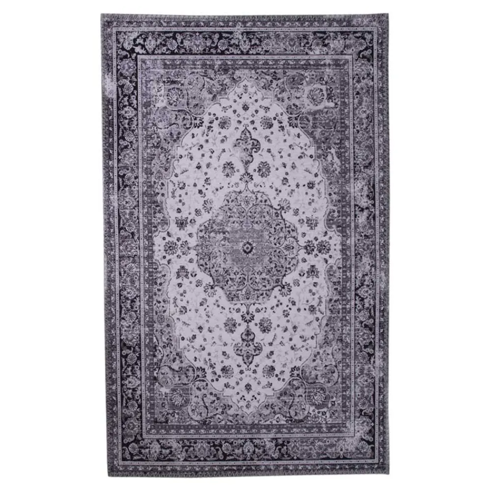 Wohnen Schwarze Möbel|Weiße Möbel*Teppich mit Vintage Orient Musterung - Langos