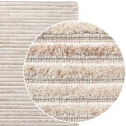 Wohnen Teppiche*Teppich mit Wolle in Cremeweiß - Accapulco