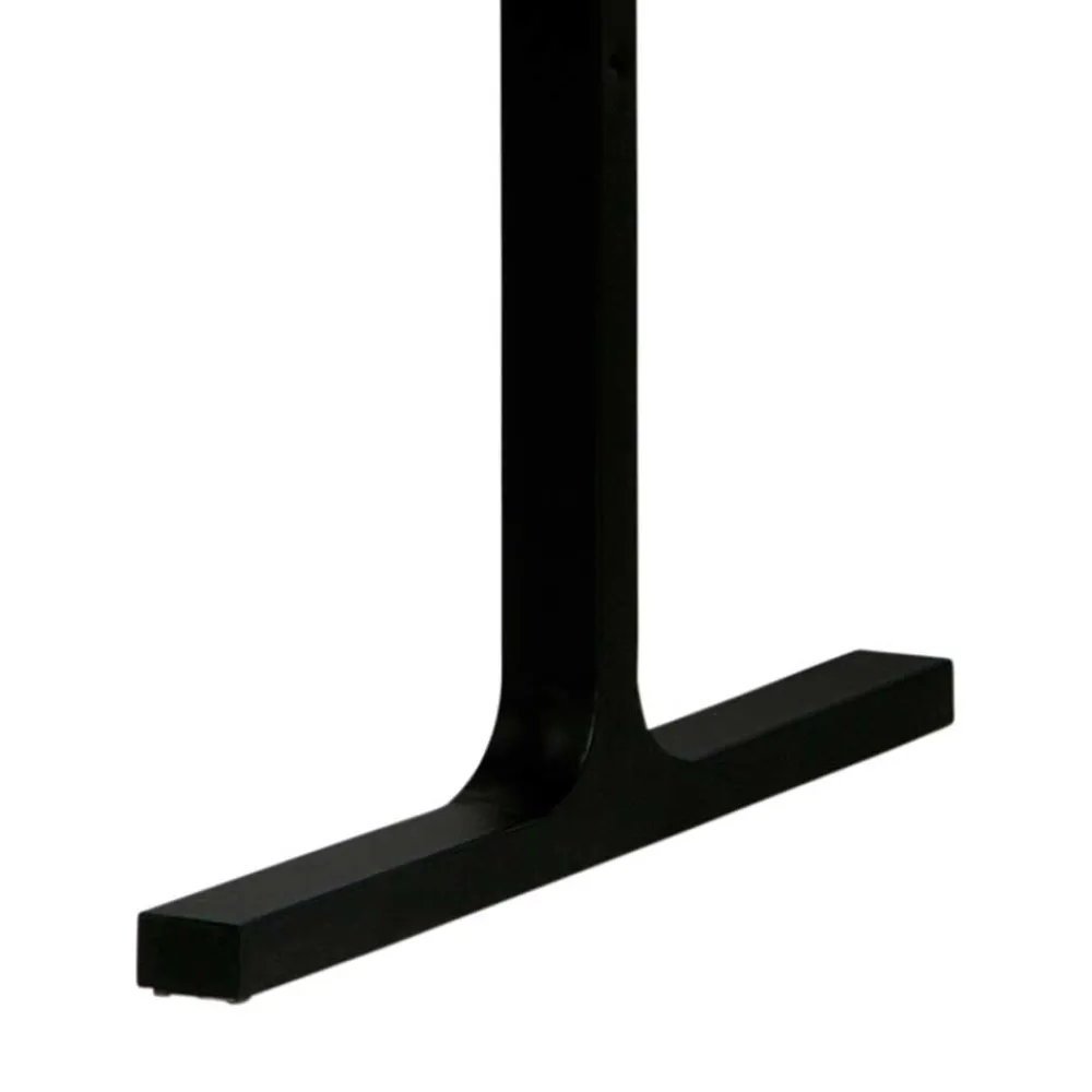 Wohnen T-Gestell Tisch in Nussbaum & Schwarz - Bastion