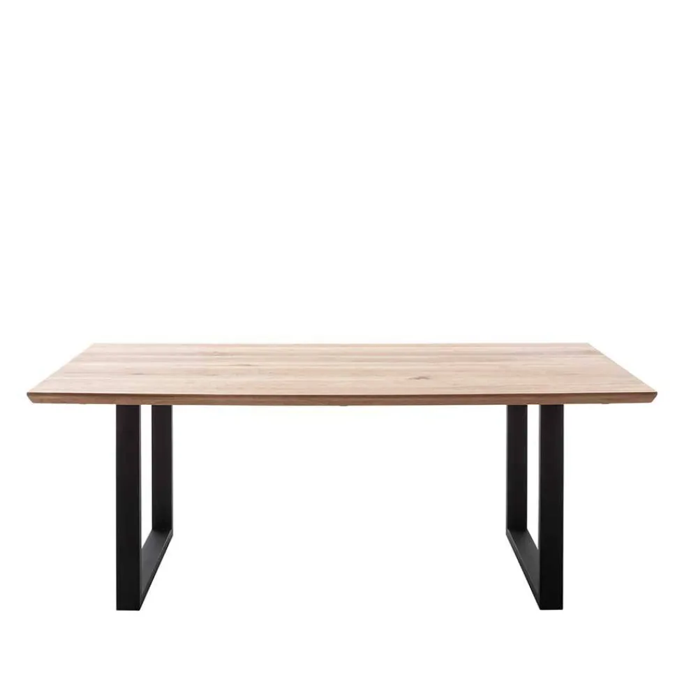 Wohnen Tisch mit U-Gestell und Zerreiche Platte - Laviette